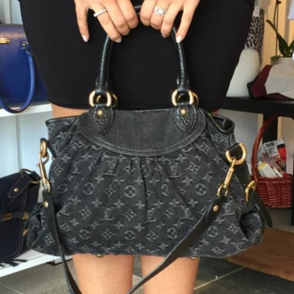💎✨BEAUTIFUL✨💎Authentic Louis Vuitton Monogram Denim Neo Cabby GM
